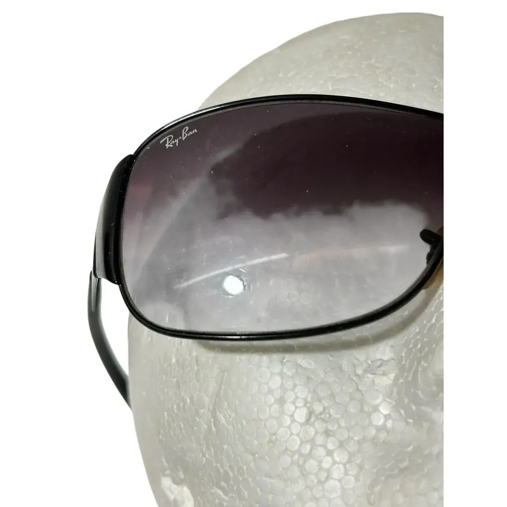 RARE Ray-Ban Shield Wrap Sunglasses Black (RB3321) READ